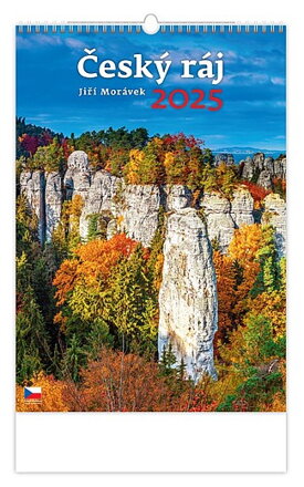 Český ráj 2023, nástěnný kalendář, prodloužená záda