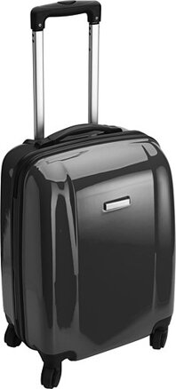 BINKY Pevný kufr na 4 kolečkách a s integrovaným zámkem, černý